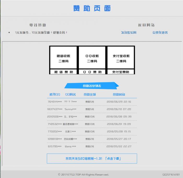 最新漂亮的赞助打赏单页HTML源码-1688n - 1688呢